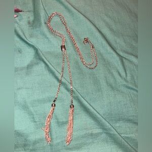 Golden tassel necklace